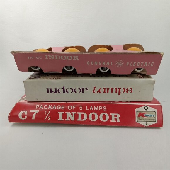 Vintage Christmas Bulbs In Original Box Set Of 3 GE Woolworths & Kmart 1970s - Picture 6 of 10